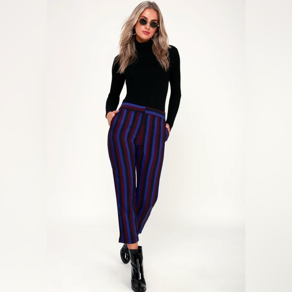 Lulu’s Striped Blue and Red Women’s Pants Size XS